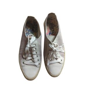 Born Natural Canvas & Leather Lace up Corfield Sneaker 8.5M EUC